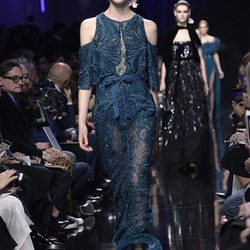 Vestido transparente de Elie Saab de la colección otoño/invierno 2017/2018 en París Fashion Week
