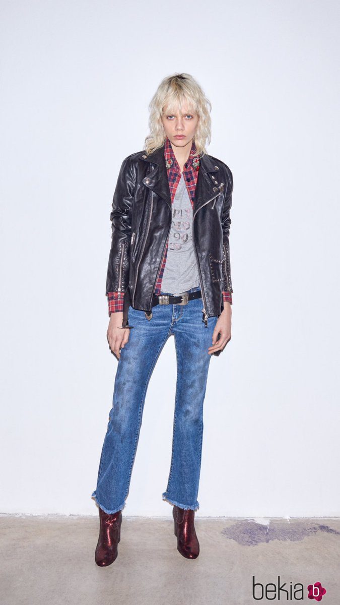 Chaqueta de cuero de Pinko colección P_Jean primavera/verano 2017