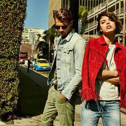 Chaqueta roja con flecos de Replay primavera/verano 2017