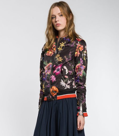 Bomber de flores de Replay primavera/verano 2017