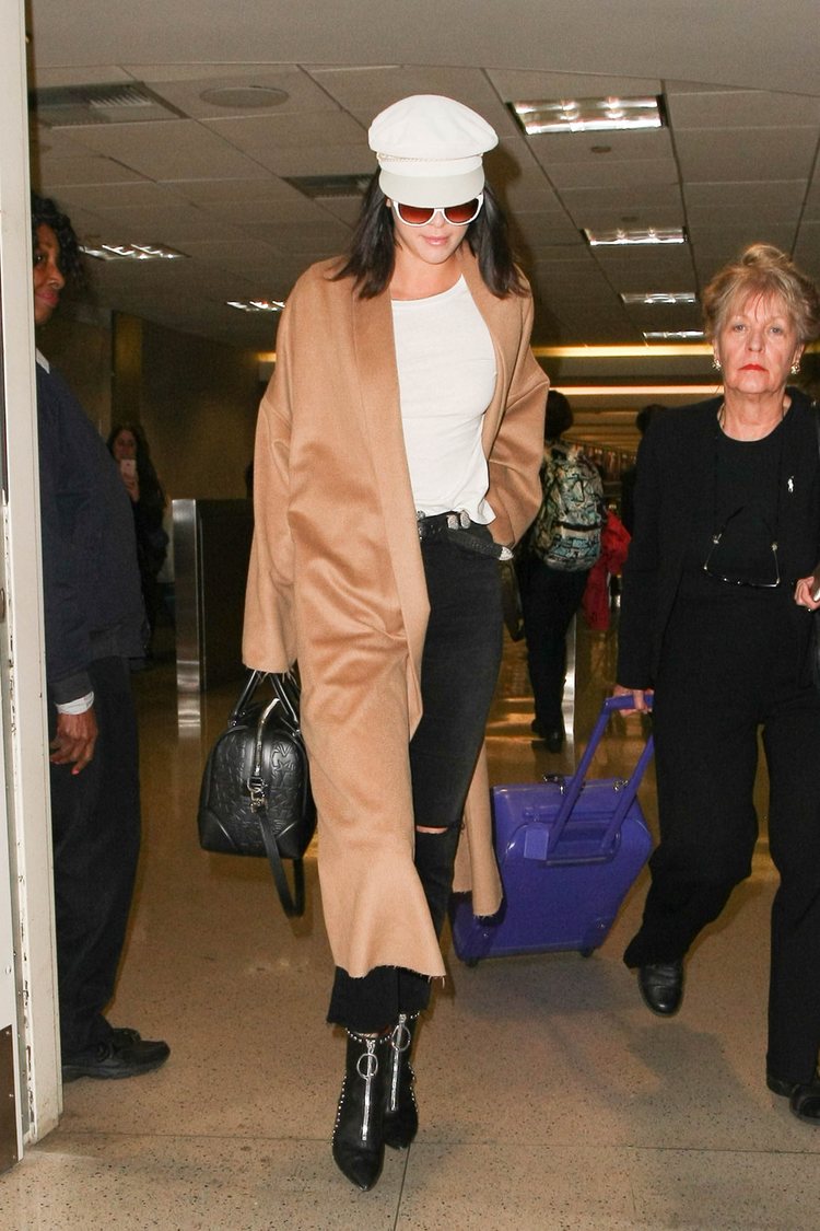 Kendall Jenner con un look boho-chic en Los Ángeles