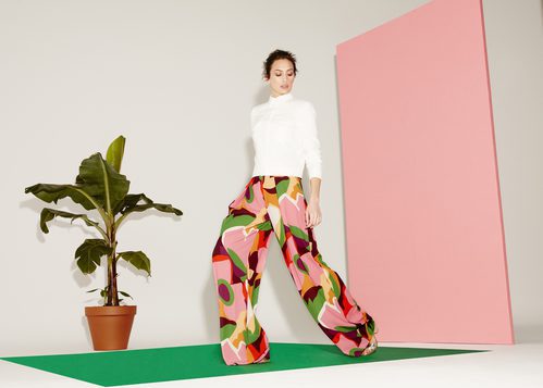 Nieves Álvarez con unos palazzo de Trucco primavera/verano 2017