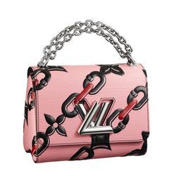 Bolso rosa con cadena de Louis Vuitton primavera/verano 2017