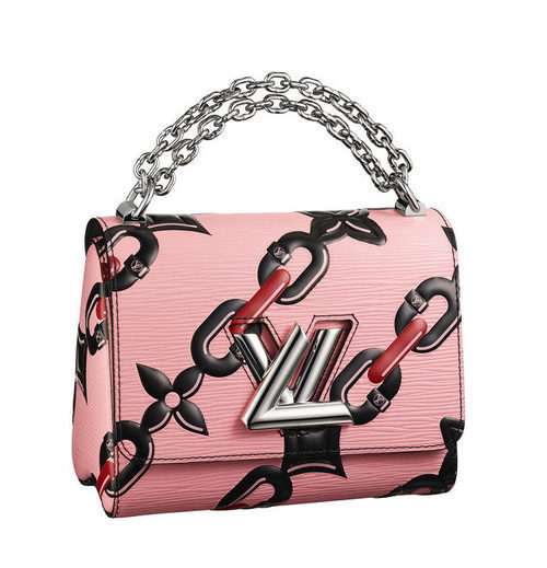 Bolso rosa con cadena de Louis Vuitton primavera/verano 2017