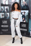 Jourdan Dunn con un chándal en un evento organizado por la firma Missguided