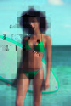 Bikini de color verde de Etam colección primavera/verano 2017