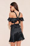 Vestido corto negro de Neroli by Nagore primavera/verano 2017