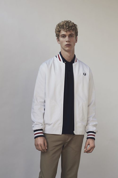 Bomber blanca de Fred Perry primavera/verano 2017