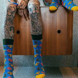 Calcetines de colores de la primavera/verano 2017 de Happy Socks con la firma de Pharrell Williams