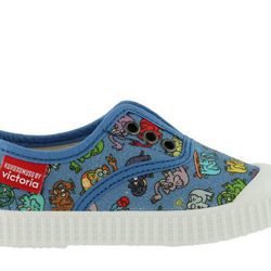 Zapatilla azul de Victoria y Kukuxumusu primavera/verano 2017