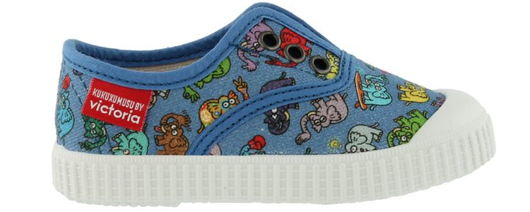 Zapatilla azul de Victoria y Kukuxumusu primavera/verano 2017