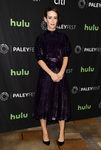 Sarah Paulson con un vestido glitter en un acto sobre la serie 'American Horror Story'