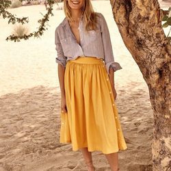 Falda amarilla de Madewell primavera/verano 2017