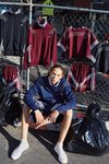 Chaqueta azul marino de la colección cápsula de Alexander Wang para Adidas Originals