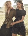 Look con verde militar, negro y texturas rugosas para la colección SpringSummer 2017 de H&M