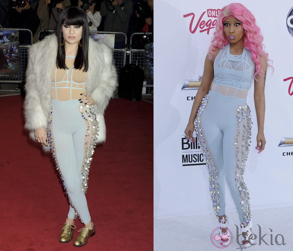 Jessie J y Nicky Minaj con el mismo jumpsuit