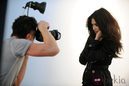 Perfil de Nicole Scherzinger durante la sesión de fotos de London Fog