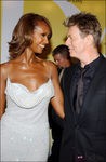 Iman y David Bowie, muy enamorados