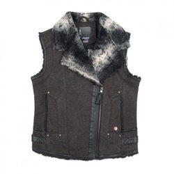 Chaleco de punto gris oscuro de la colección otoño/invierno 2011-2012 de Jocavi