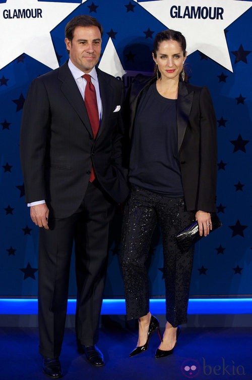 Look de Carolina Adriana Herrera y Miguel Báez 'El Litri' en los Premios Top Glamour 2011