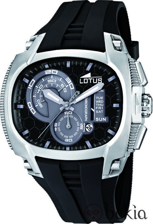 Reloj de hombre con esfera negra de la colección Lotus Tornado