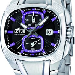 Reloj de hombre con detalles morados de la colección Lotus Doom