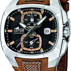Reloj de hombre con detalles naranjas de la colección Lotus Doom