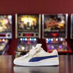 Zapatillas beige 'Basket Heart Denim' de Puma primavera/verano 2017