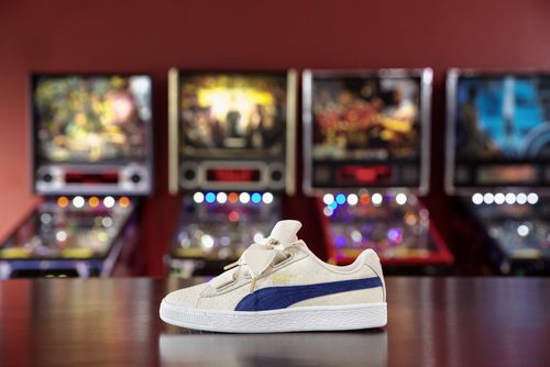 Zapatillas beige 'Basket Heart Denim' de Puma primavera/verano 2017