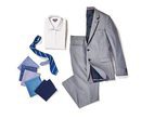 Traje de chaqueta gris perla de Tommy Hilfiger en su colección 'THFLEX Rafa Nadal Edition' 2017