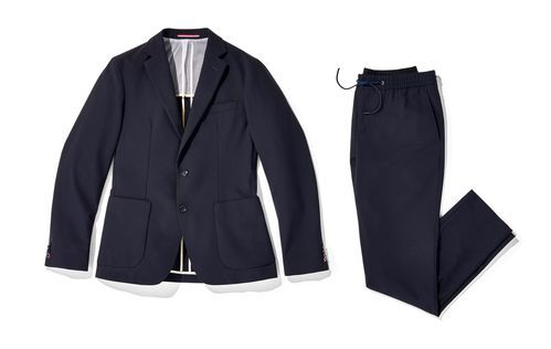 Traje de chaqueta azul marino de Tommy Hilfiger colección 'THFLEX Rafa Nadal Edition' 2017