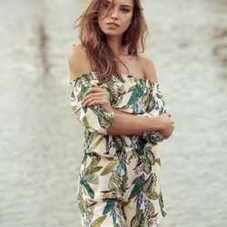 Mono de color verde de Salsa primavera/verano 2017