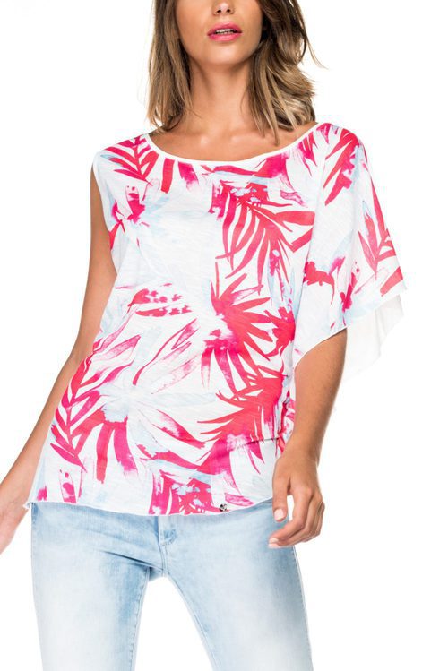 Camisa de color blanco y rosa de Salsa primavera/verano 2017