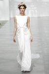 Vestido de novia fruncido de Juanjo Oliva sobre la Madrid Bridal Week