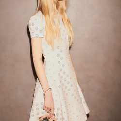 Vestido de vuelo blanco de la primavera/verano 2017 de Coach & Rodarte