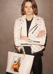 Chaqueta de cuero de la primavera/verano 2017 de Coach & Rodarte
