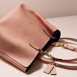 Bolso grande rosa cuarzo de la primavera/verano 2017 de Coach & Rodarte