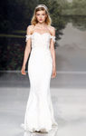 Vestido de escote bardot de St. Patrick colección 2018 en la Barcelona Bridal Week