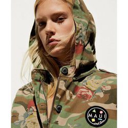 Cazadora camuflaje de la colección cápsula para verano 2017 de Zara y Maui and Sons