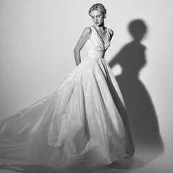 Vestido de seda de las nueva colección de Carolina Herrera primavera 2018