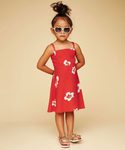 Vestido rojo de tirantes para niña de la nueva colección para madres e hijas de Reformation