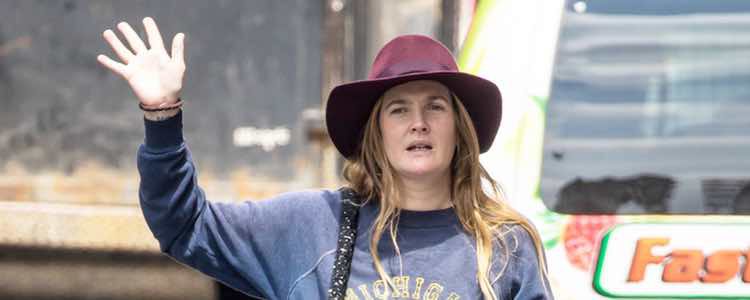 La actriz  Drew Barrymore  en Nueva York
