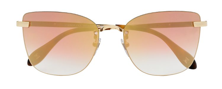 Gafas de sol con lentes rosas de Carolina Herrera primavera/verano 2017