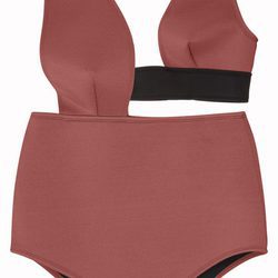 Bañador  rojo y negro de la nueva colección de bañadores de ASOS 2017