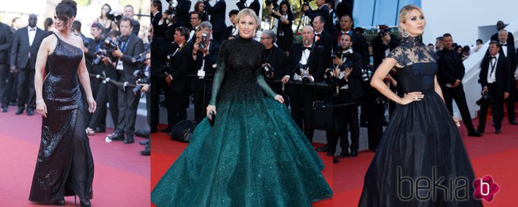 Juliette Binoche, Hofit Golan y Victoria Bonya en la clausura del Festival de Cannes