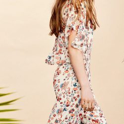 Mono largo estampado floral de la colección Verano 2017 de Lefties 'Tropical Forest'