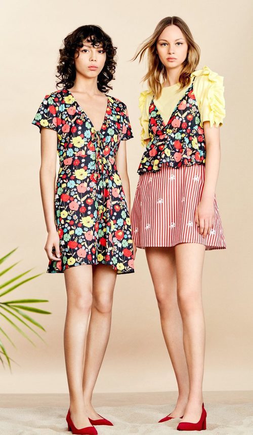 Vestido evasé con estampado floral de la colección Verano 2017 de Lefties 'Tropical Forest'