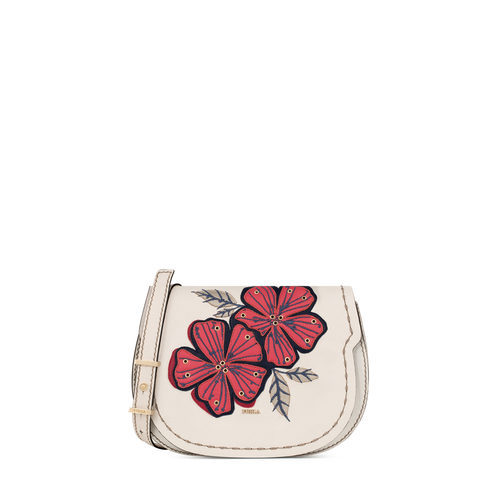 Bandolera de color blanco de Furla colección Pre-Fall 2017