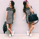 Posado de Laura Escanes con un vestido en las redes sociales