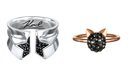 Anillos de la colección de Karl Lagerfeld para Swarovski.